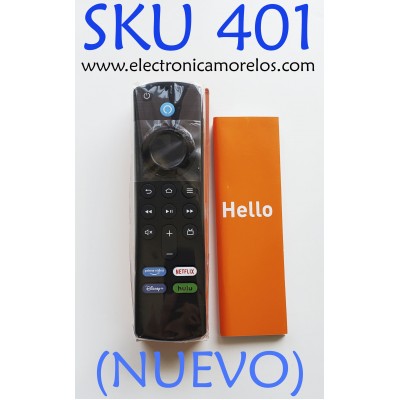 CONTROL REMOTO PARA FIRE TV Stick CON CONTROL DE VOZ POR ALEXA (NUEVO, ORIGINAL) / NUMERO DE PARTE G0G1NMO2113201WU / HY1759 / H210930 / H32307260030 / X003B7IK8T